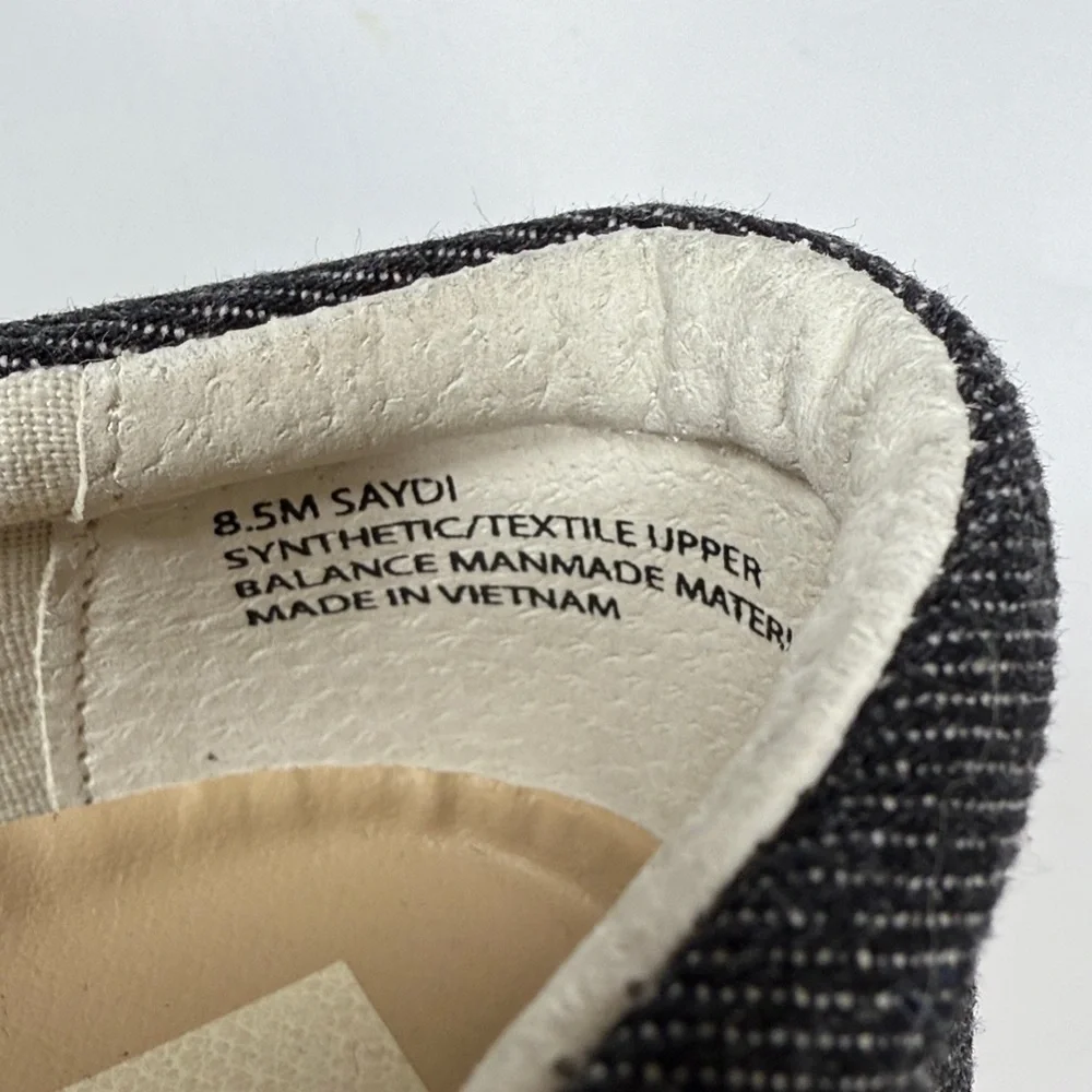 DOLCE VITA Saydi Slip-on Platform Sneaker In Ivory and Black Woven S-503 Sz 8.5